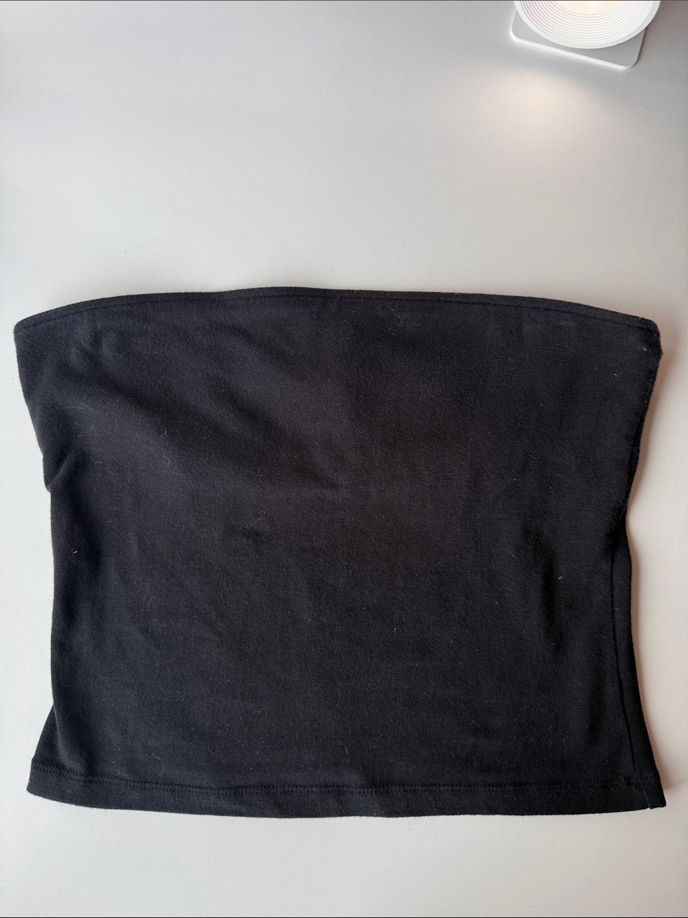 Moda International Black Tee with Subtle Logo